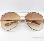 Fashion Cartier Sunglasses - Gold Frame Wood Leg